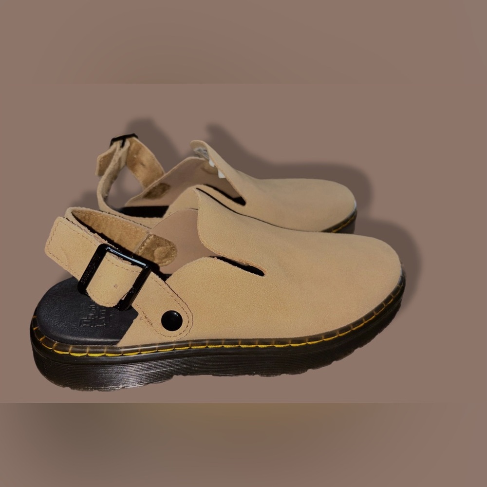 Dr. Martens Tan Suede Loafers